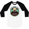 bah hum pug 3/4 Sleeve Shirt