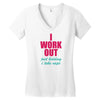 I Work Out Just Kidding I Take Naps Women's V-Neck T-Shirt
