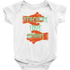 teachers love brains Baby Bodysuit