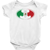 bat man mexican flag mexico logo Baby Onesie