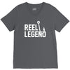 reel legend funny lure father's day country fishing bass humor V-Neck Tee