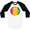rasta lion head reggae dub step music dance 3/4 Sleeve Shirt