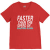faster than the speed of something slower V-Neck Tee