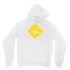 motorcycle caution sign Unisex Hoodie