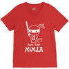 part time ninja V-Neck Tee