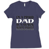 i'm a proud dad of a freaking awesome daughter Ladies Fitted T-Shirt