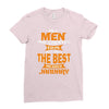 all men are created equal but only the best are born in january 1 Ladies Fitted T-Shirt