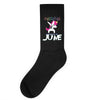 unicorns are born in june Socks