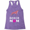 love boxer dog mom funny Racerback Tank