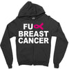 fuck breast cancer Zipper Hoodie