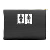 restroom sign sticker vinyl decal Accessory Pouches