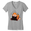 red fox 5 Women's V-Neck T-Shirt