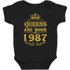 queens are born in 1987 Baby Bodysuit