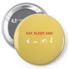 eat, sleep &amp; train triathlon sports, gym, athletic Pin-back button