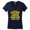 This is What a Sarcoma Cancer Survivor Looks Like Women's V-Neck T-Shirt