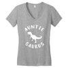 Auntiesaurus Women's V-Neck T-Shirt