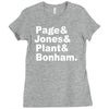 page jones plant bonham Ladies Fitted T-Shirt