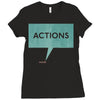 louder than words Ladies Fitted T-Shirt