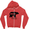 mommy bear Zipper Hoodie