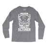 Never Underestimate Dog Rescuer Who Was Born October Long Sleeve Shirts
