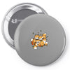 playful foxes Pin-back button