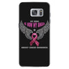 my hero is now my angel breast cancer awareness Samsung Galaxy S7 Case