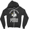 chicken nugget scientist Zipper Hoodie