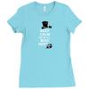 keep calm, we're all mad here Ladies Fitted T-Shirt