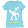 volleyball style sport funny gift present outdoor Ladies Fitted T-Shirt