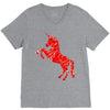 Unicorn Art V-Neck Tee