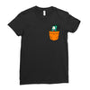 plankton pocket Ladies Fitted T-Shirt