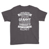 Super Cool Granny Of A Freaking Awesome Granddaughter Youth Tee