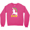 gay pride f#ck younicorn funny rude unicorn Crewneck Sweatshirt