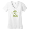 these guns stun Women's V-Neck T-Shirt