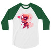 KISS ME PLEASE 3/4 Sleeve Shirt