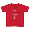 beard length chart Toddler T-shirt