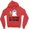 i'm just here for the boos Zipper Hoodie