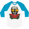 watermelon skull 3/4 Sleeve Shirt
