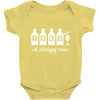 bottles 1965   mens funny Baby Bodysuit