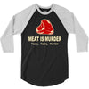 meat is murder tasty tasty murder 3/4 Sleeve Shirt