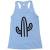 minimalistic cactus Racerback Tank
