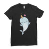 cute kawaii narwhals are cute Ladies Fitted T-Shirt