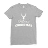 buck merry christmas Ladies Fitted T-Shirt