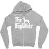 the dogfather italian greyhound white Zipper Hoodie