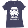 support the troops Ladies Fitted T-Shirt