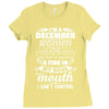 I Am A December Women Ladies Fitted T-Shirt