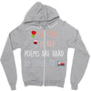 are red is red Zipper Hoodie