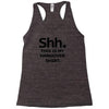 shh my hangover t shirt funny beer college drunk s 3xl Racerback Tank