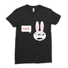 meh bunny Ladies Fitted T-Shirt