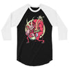 krampus (blood red) 3/4 Sleeve Shirt